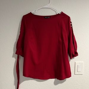 Red blouse